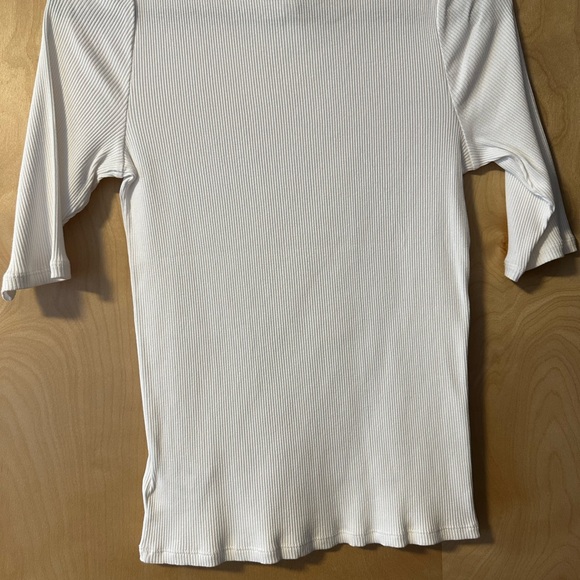 NWT Express White Ribbed Bodysuit - Picture 3 of 3